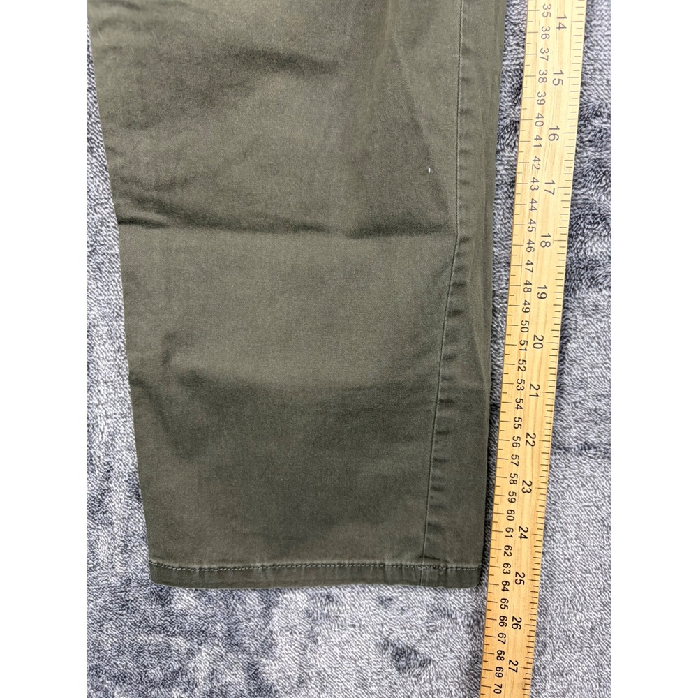Sonoma Utility Pants Women 14 Green Goods For Life Straight Leg Cotton Stretch - Picture 4 of 8